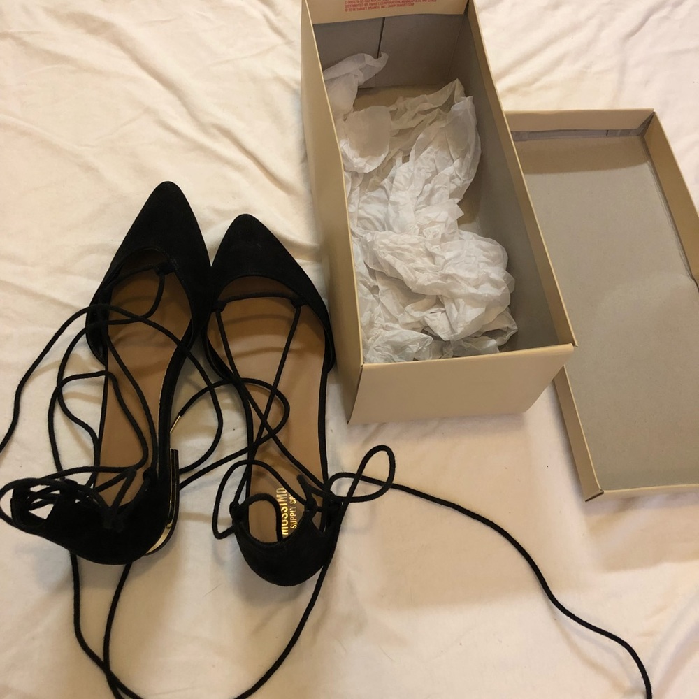 Lace up flats
